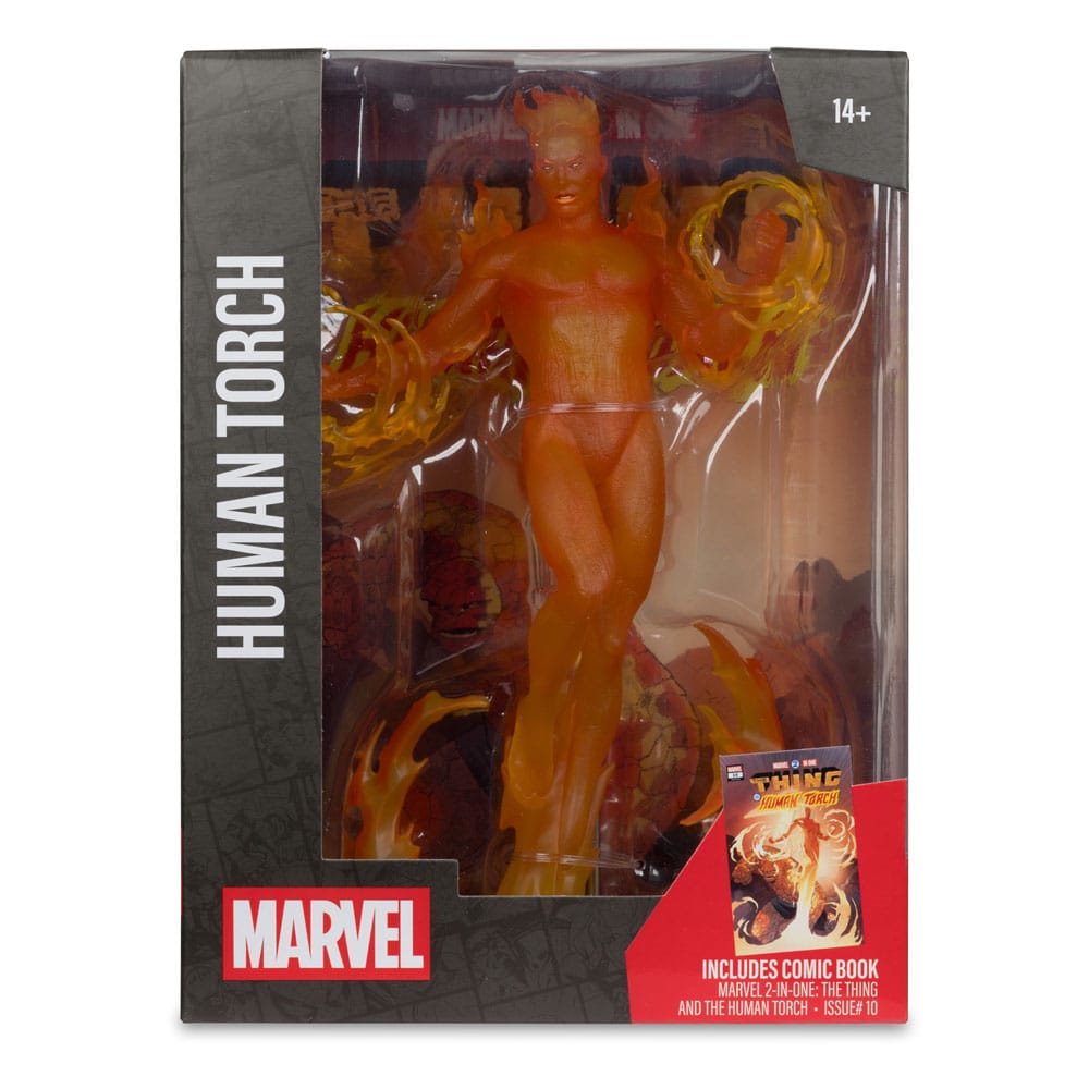 Marvel Collection PVC -standbeeld 1/6 Human Torch (Marvel 2 in 1 #10) 29 cm