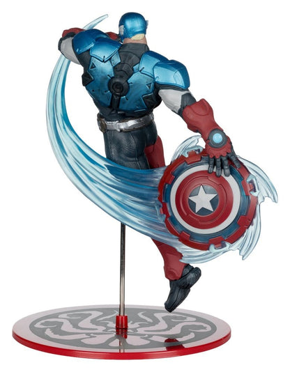 Marvel Rivals Collection 1/10 Actiefiguur Captain America 20 cm
