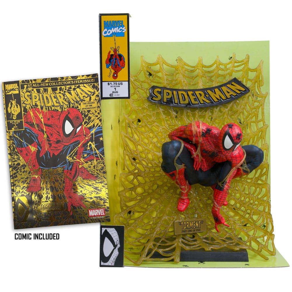 Marvel Collection PVC-beeld 1/6 Spider-Man (Spider-Man # 1) (gouden editie) (gouden label) 15 cm