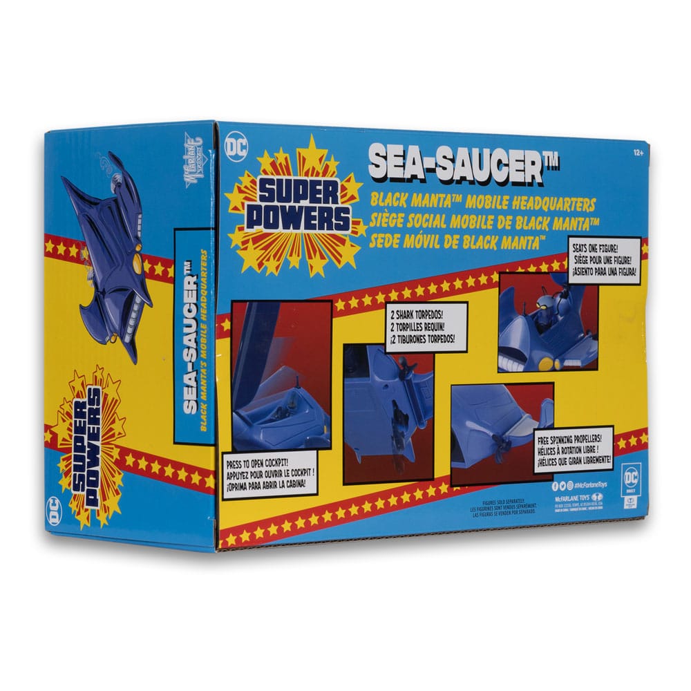 DC Direct Super Powers -voertuigen Black Manta Sea Saucer 10 cm