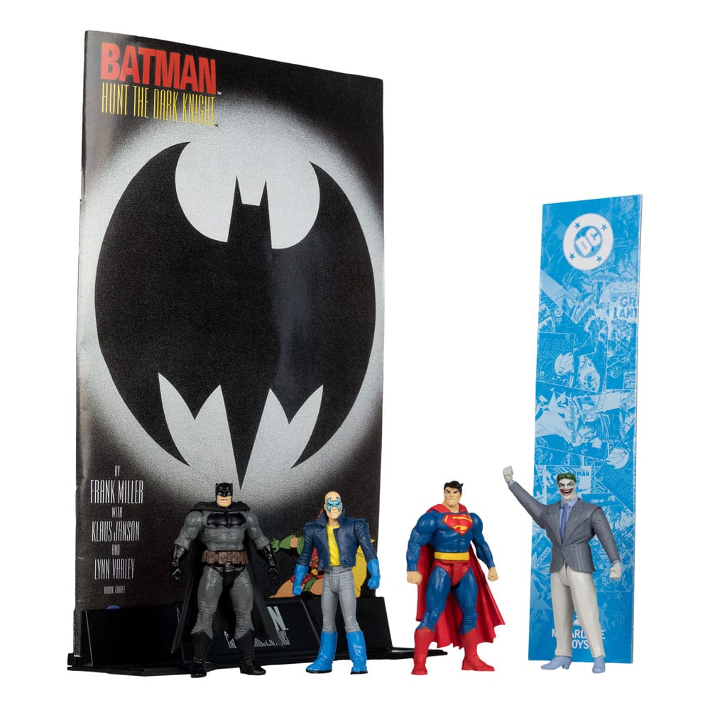 DC Direct Page Punchers Action Figuur 4-Pack Batman & Son of Batman & Superman & Joker 7 CM