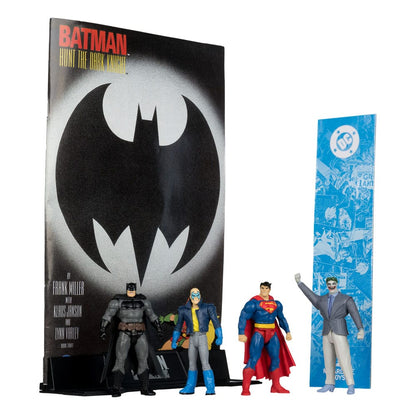 DC Direct Page Punchers Action Figuur 4-Pack Batman & Son of Batman & Superman & Joker 7 CM