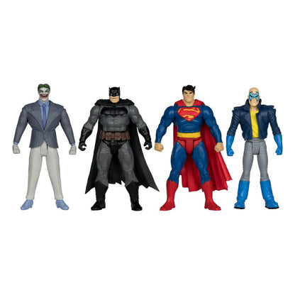 DC Direct Page Punchers Action Figuur 4-Pack Batman & Son of Batman & Superman & Joker 7 CM