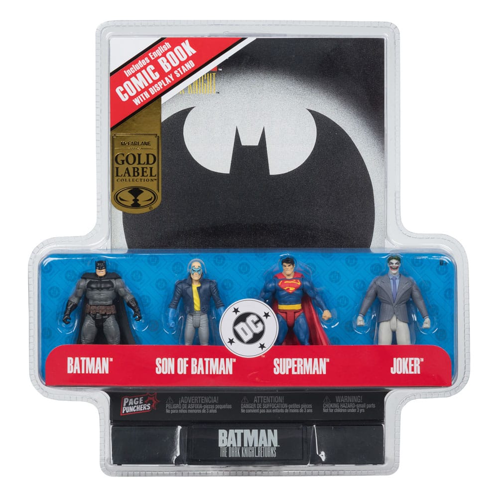 DC Direct Page Punchers Action Figuur 4-Pack Batman & Son of Batman & Superman & Joker 7 CM