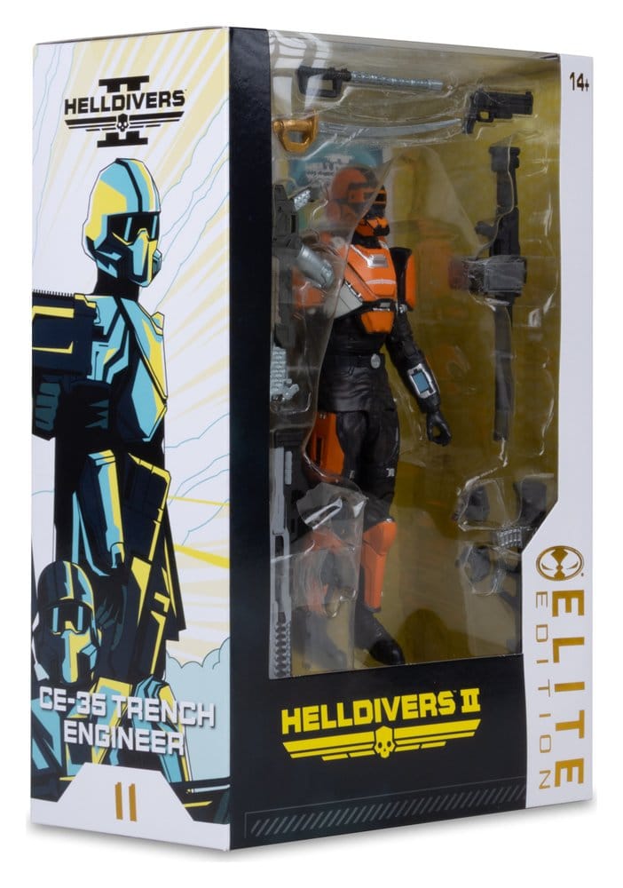 Helldivers 2 McFarlane Elite Edition actiefiguur CE-25 Trench Engineer (Deluxe) 18 cm
