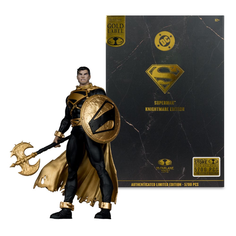 DC Multiverse actiefiguur Superman (Future State) (Knightmare) (gouden label) 18 cm