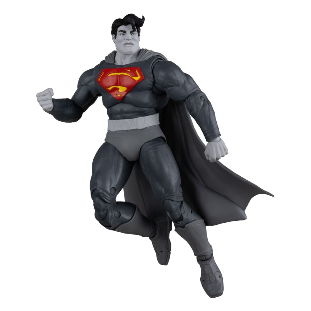 DC Multiverse actiefiguur Superman (The Dark Knight Returns) (Black & White Accent Edition) (gouden label) 18 cm