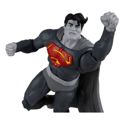 DC Multiverse actiefiguur Superman (The Dark Knight Returns) (Black & White Accent Edition) (gouden label) 18 cm