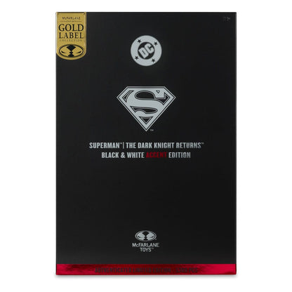 DC Multiverse actiefiguur Superman (The Dark Knight Returns) (Black & White Accent Edition) (gouden label) 18 cm