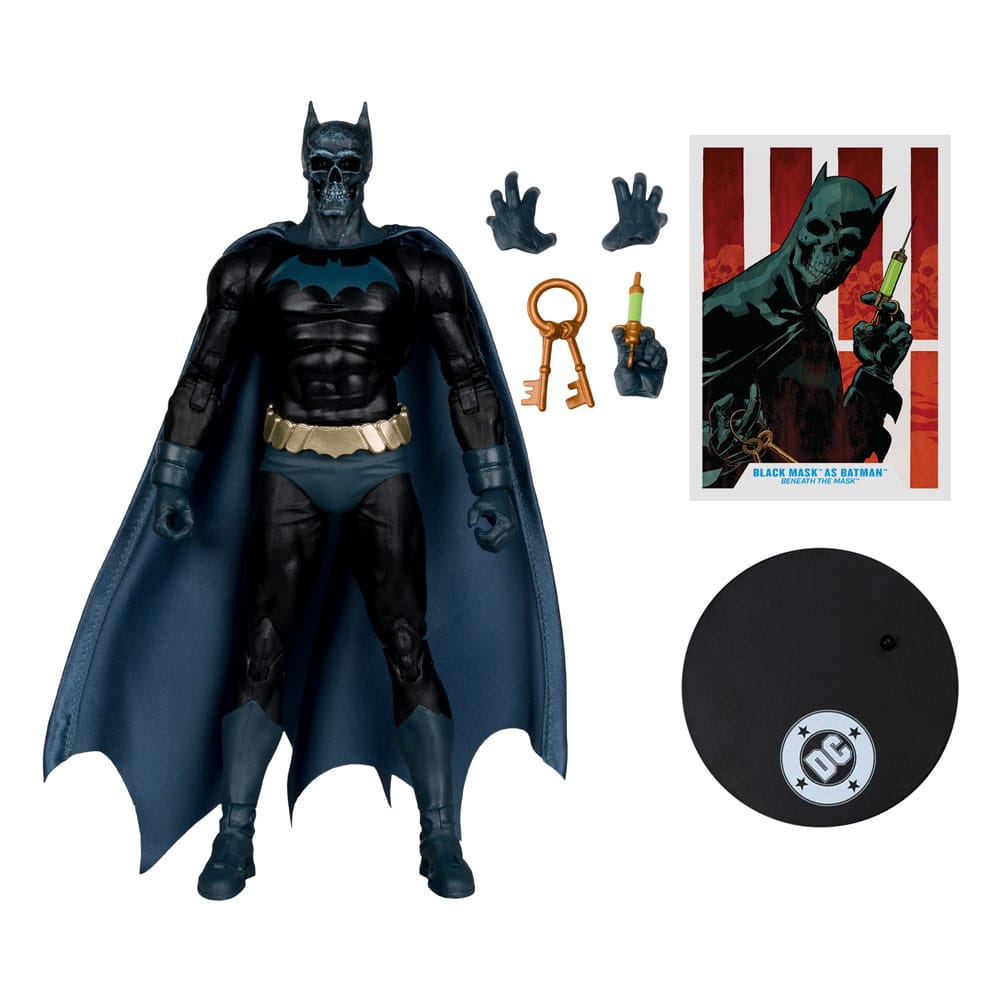 DC Multiverse Actiefiguur Zwart Masker als Batman (Onder het Masker) 18 cm