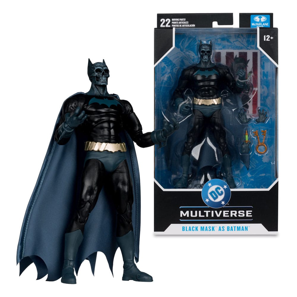 DC Multiverse Actiefiguur Zwart Masker als Batman (Onder het Masker) 18 cm
