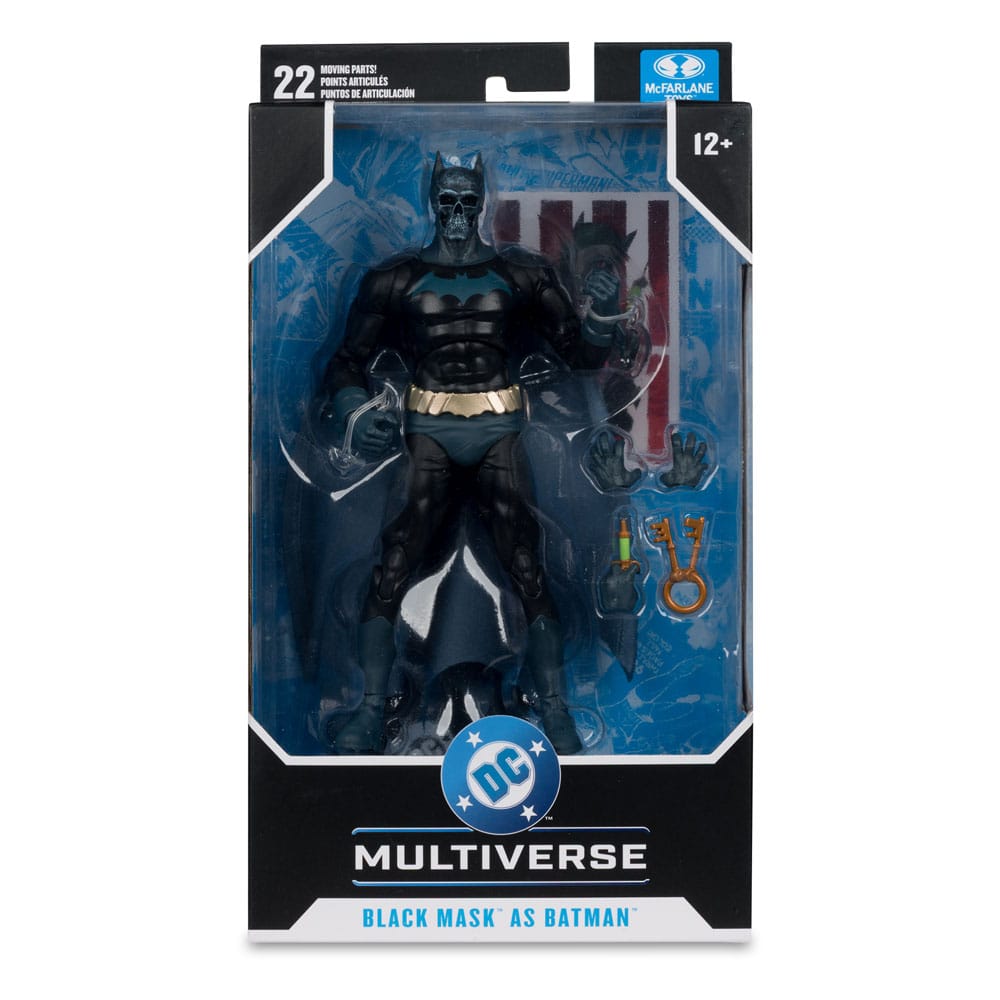 DC Multiverse Actiefiguur Zwart Masker als Batman (Onder het Masker) 18 cm