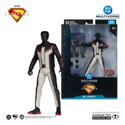 Superman (2025) DC Multiverse Deluxe theatrale editie Actiefiguur Mr. Terrific (Red Platinum Edition) 18 cm