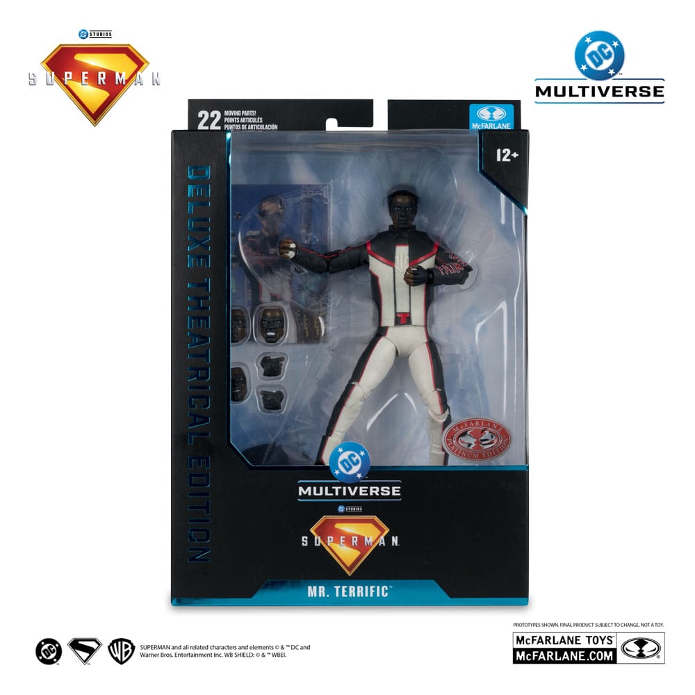 Superman (2025) DC Multiverse Deluxe theatrale editie Actiefiguur Mr. Terrific (Red Platinum Edition) 18 cm