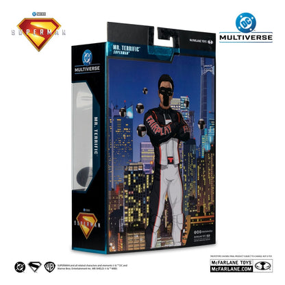 Superman (2025) DC Multiverse Deluxe theatrale editie Actiefiguur Mr. Terrific (Red Platinum Edition) 18 cm