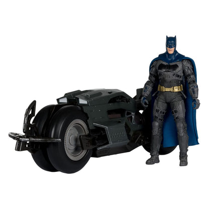De Flash DC Multiverse Vehicle Batcycle met Batman