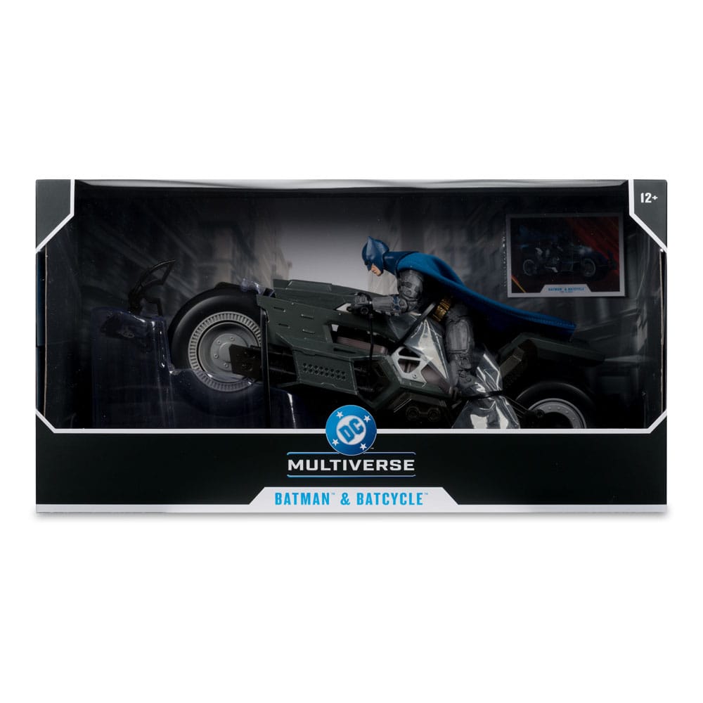 De Flash DC Multiverse Vehicle Batcycle met Batman