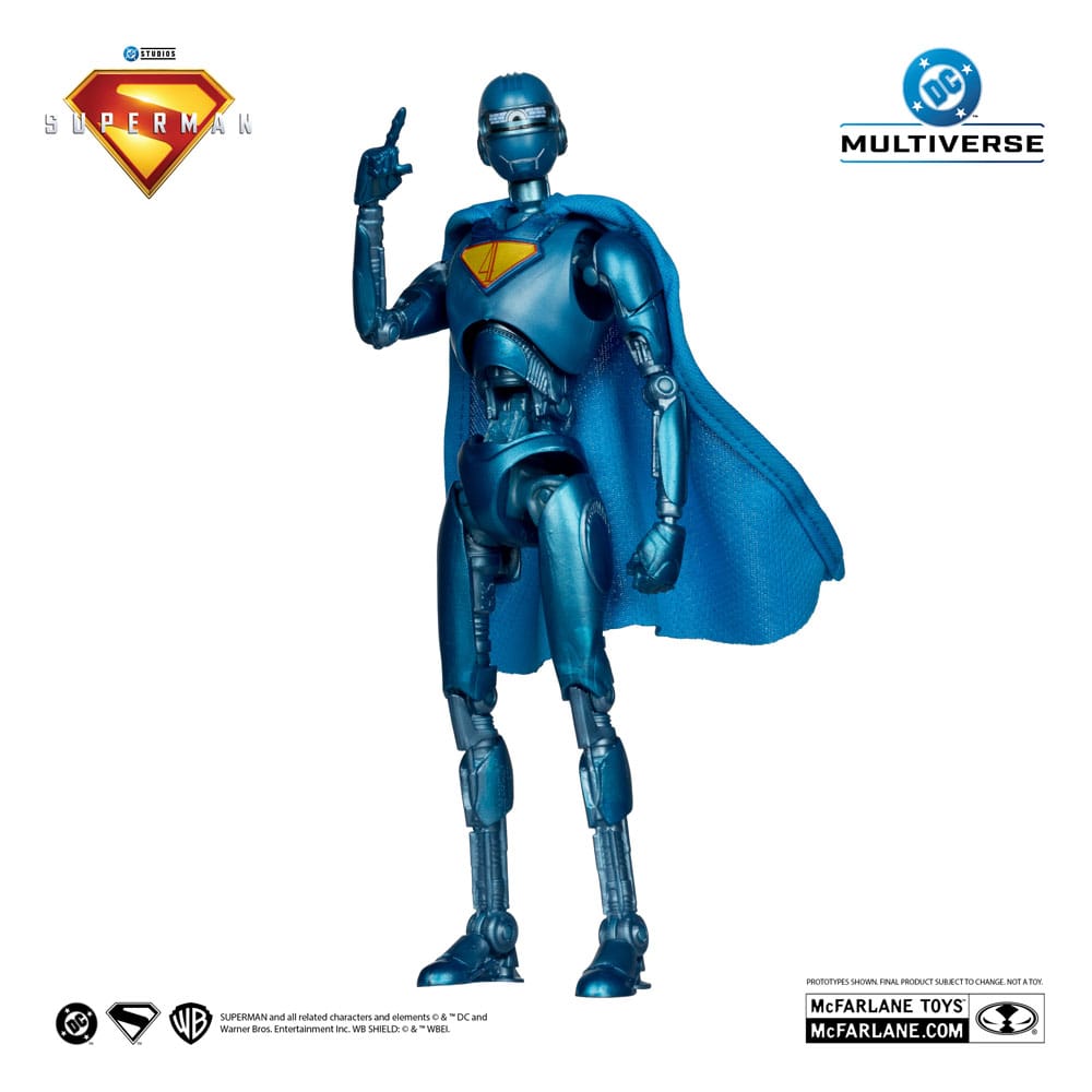 Superman (2025) DC Multiverse Deluxe Action Figuur Superman Robot (Red Platinum Edition) 18 cm