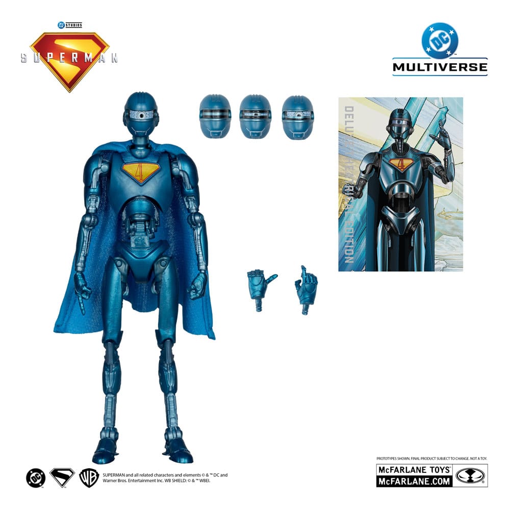 Superman (2025) DC Multiverse Deluxe Action Figuur Superman Robot (Red Platinum Edition) 18 cm