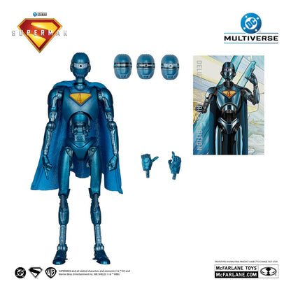 Superman (2025) DC Multiverse Deluxe Action Figuur Superman Robot (Red Platinum Edition) 18 cm