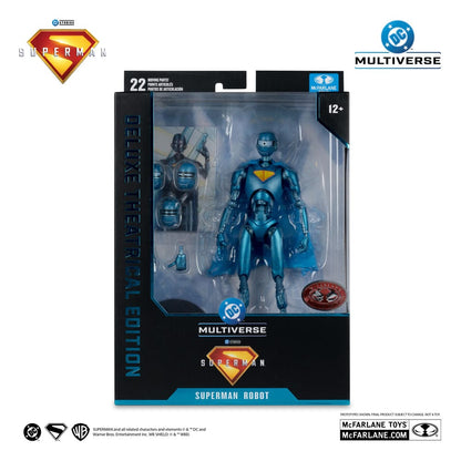 Superman (2025) DC Multiverse Deluxe Action Figuur Superman Robot (Red Platinum Edition) 18 cm