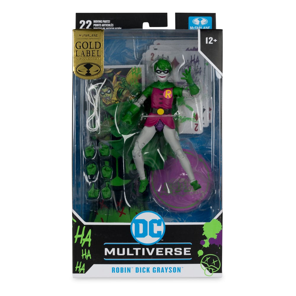DC Rebirth DC Multiverse actiefiguur Robin (Dick Grayson) (Jokerized) (Gold Label) 18 cm