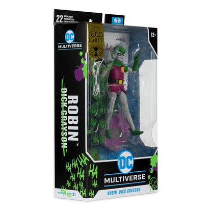 DC Rebirth DC Multiverse actiefiguur Robin (Dick Grayson) (Jokerized) (Gold Label) 18 cm