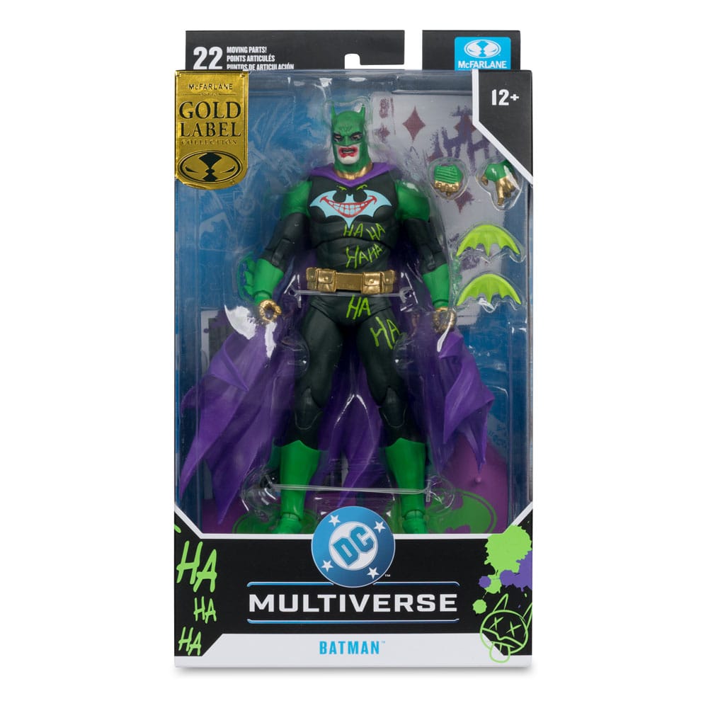 DC Multiverse actiefiguur Batman (Joker War) (Jokerized) (gouden label) 18 cm