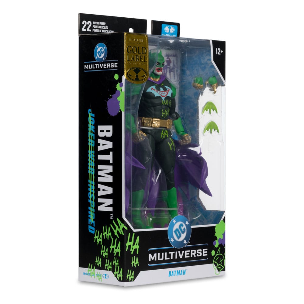 DC Multiverse actiefiguur Batman (Joker War) (Jokerized) (gouden label) 18 cm