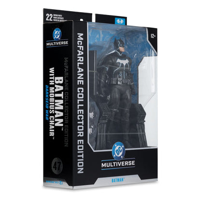 DC Multiverse McFarlane Collector Edition-actiefiguur #47 Batman & Mobius-stoel (Darkseid War) 18 cm