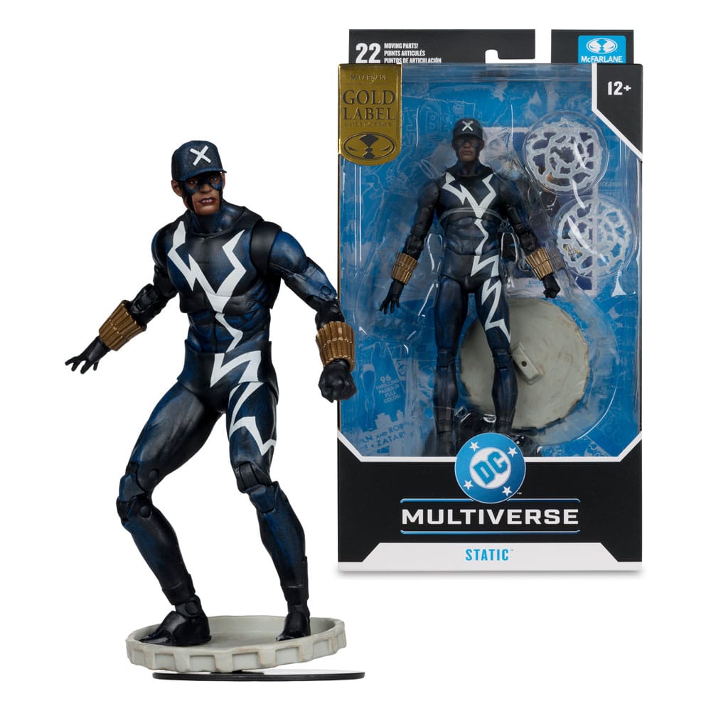 DC Multiverse-actiefiguur Statische schok (proef door vuur) (gouden label) 18 cm