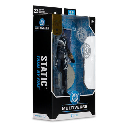 DC Multiverse-actiefiguur Statische schok (proef door vuur) (gouden label) 18 cm