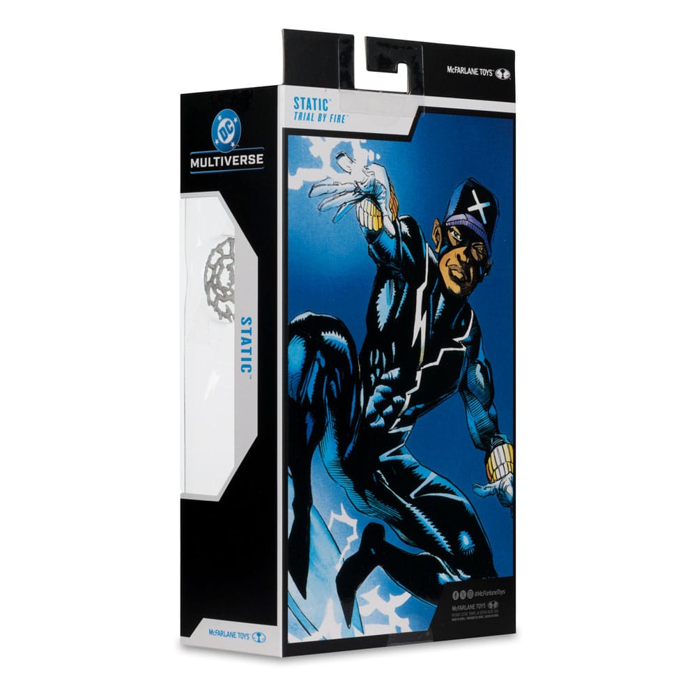 DC Multiverse-actiefiguur Statische schok (proef door vuur) (gouden label) 18 cm