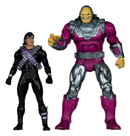 DC Multiverse Megafig-actiefiguur, 2-pack Mongul vs Superman (Return of Superman) 25 cm