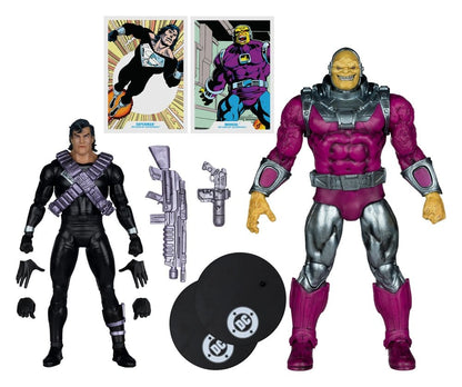 DC Multiverse Megafig-actiefiguur, 2-pack Mongul vs Superman (Return of Superman) 25 cm