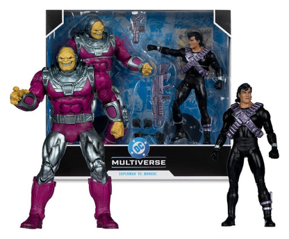 DC Multiverse Megafig-actiefiguur, 2-pack Mongul vs Superman (Return of Superman) 25 cm