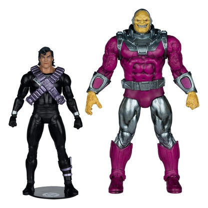 DC Multiverse Megafig-actiefiguur, 2-pack Mongul vs Superman (Return of Superman) 25 cm