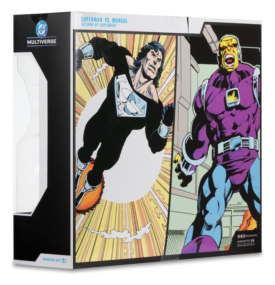 DC Multiverse Megafig-actiefiguur, 2-pack Mongul vs Superman (Return of Superman) 25 cm