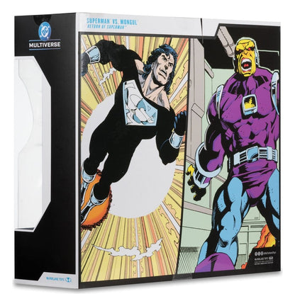 DC Multiverse Megafig-actiefiguur, 2-pack Mongul vs Superman (Return of Superman) 25 cm