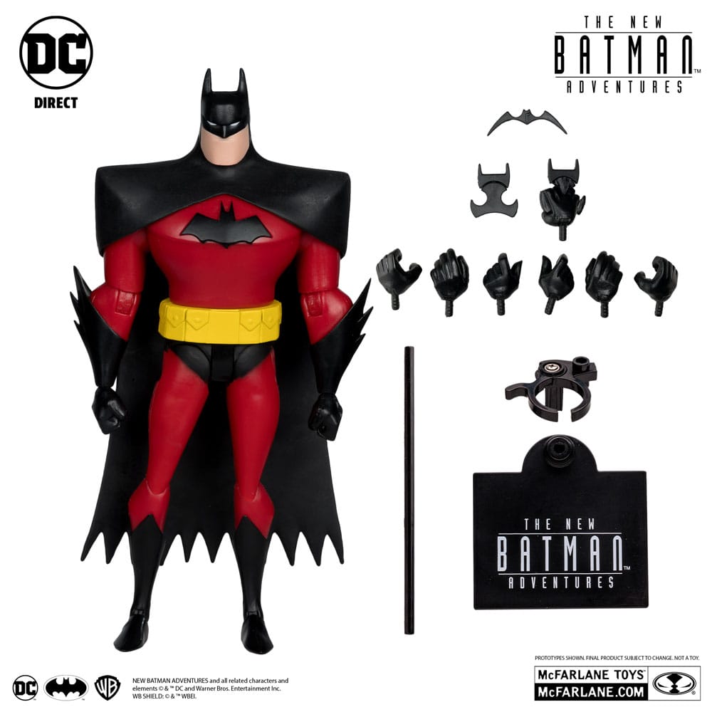 The New Batman Adventure DC Direct 1/6 actiefiguur Batman (zilver) 15 cm
