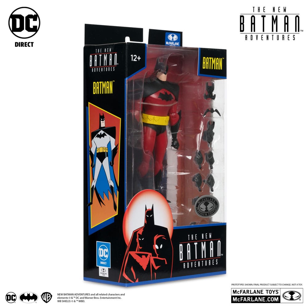 The New Batman Adventure DC Direct 1/6 actiefiguur Batman (zilver) 15 cm