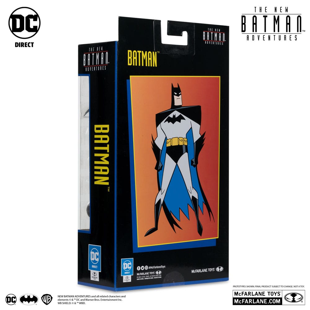The New Batman Adventure DC Direct 1/6 actiefiguur Batman (zilver) 15 cm