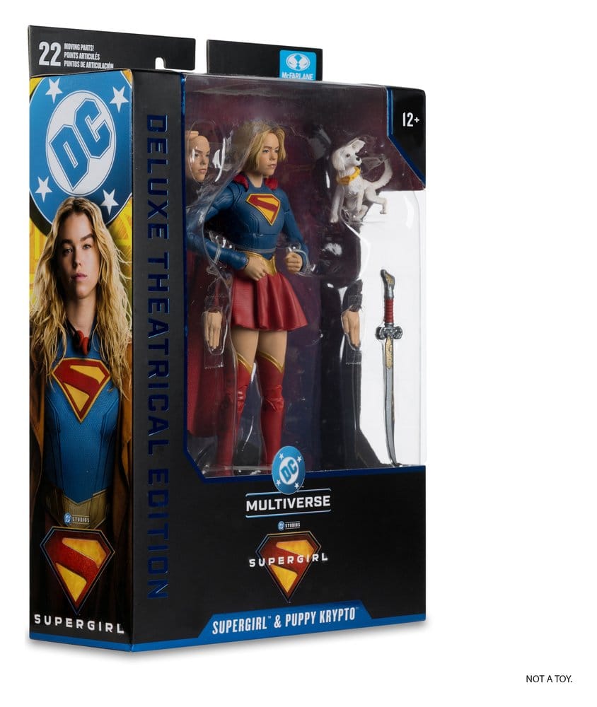 Supergirl (2026) DC Theatrical Deluxe Edition actiefiguur Supergirl & Baby Krypto 17 cm