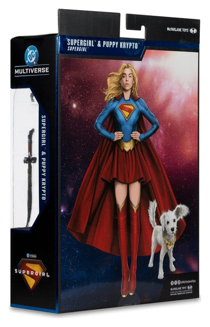 Supergirl (2026) DC Theatrical Deluxe Edition actiefiguur Supergirl & Baby Krypto 17 cm
