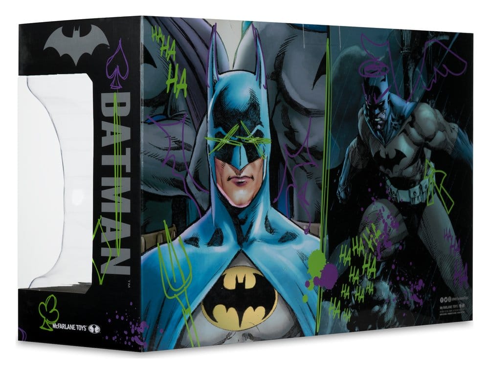 Batman DC Direct Mini Replica 1/3 2-pack Batman Cowls Hush & Knightfall (Jokerized) (gouden label) 18 cm