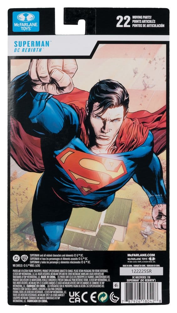 DC Multiverse actiefiguur Superman (Rebirth) (blisterkaart) 18 cm