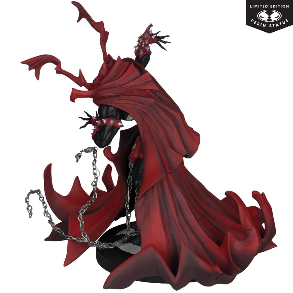 Spawn-standbeeld 1/10 Spawn geïnspireerd door de kunst van Greg Capullo (zwart-wit en rood helemaal) 21 cm