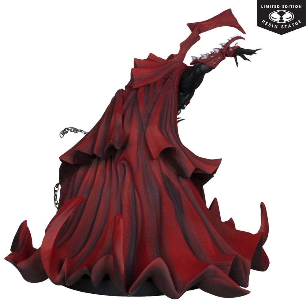 Spawn-standbeeld 1/10 Spawn geïnspireerd door de kunst van Greg Capullo (zwart-wit en rood helemaal) 21 cm