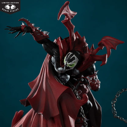 Spawn-standbeeld 1/10 Spawn geïnspireerd door de kunst van Greg Capullo (zwart-wit en rood helemaal) 21 cm