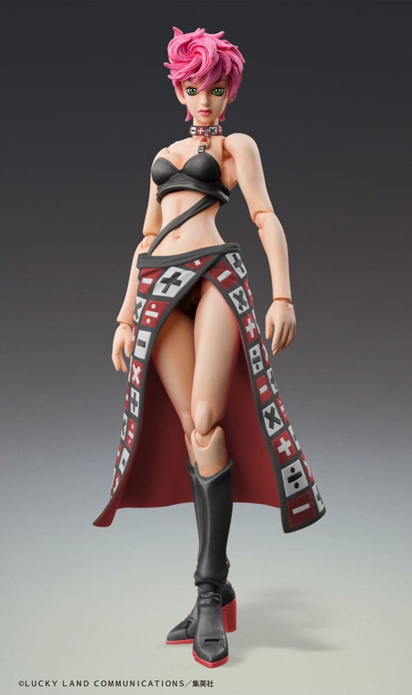 JoJo's bizarre avontuur deel 5 Superactie-actiefiguur Chozokado Trish Una Black Ver. 15 cm